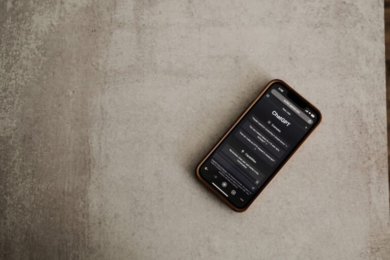 Close-up of a smartphone displaying a conversation with an AI chatbot.