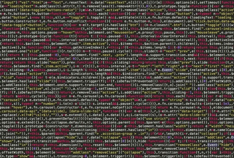 Detailed view of JavaScript code on a computer screen.